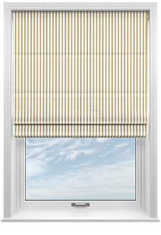 Lace Stripes, Treasure - Roman Blind